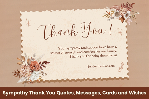 Romace Funeral Thank You For Your Sympathy Quotes