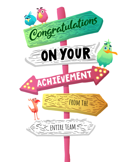 Sign Posts virtual Congratulations eCard