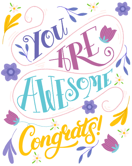 Awesome virtual Congratulations eCard