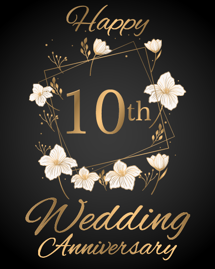 Tin Anniversary Celebration virtual Anniversary eCard