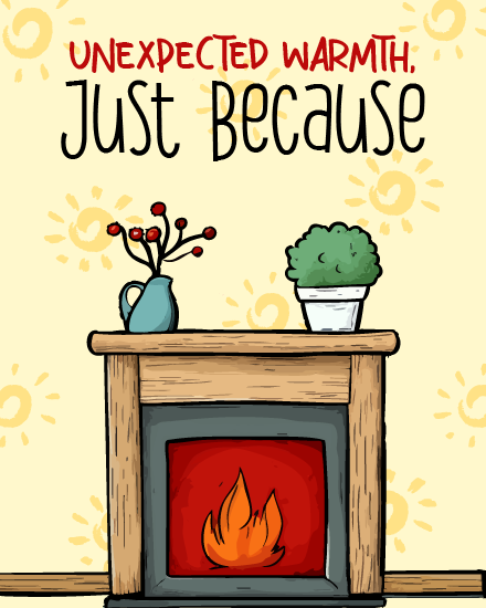 Cozy Winter virtual Just Because eCard