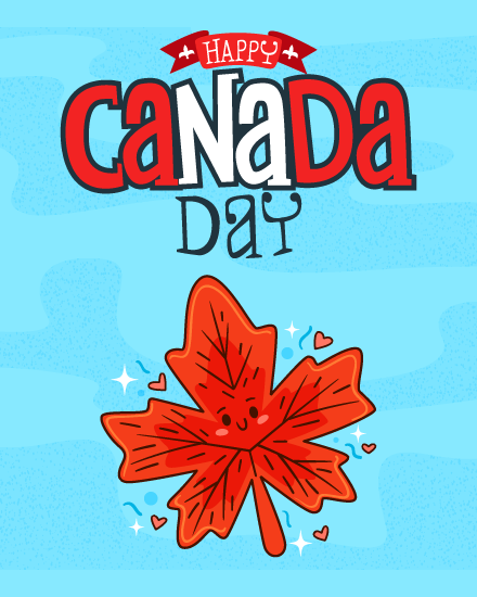 A Sprinkle Of Wishes virtual Canada Day eCard