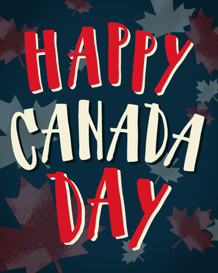Bold & True North Strong virtual Canada Day eCard